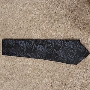 Black paisley tie